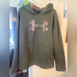 Under Armour Camo and Olive Hoodie